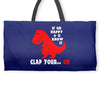 funny dino Weekender Totes