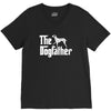 the dogfather dalmatian white V-Neck Tee