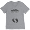 I've Been Creating A Tiny Human What Have You Been Doing Today V-Neck Tee