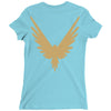 Maverick Gold Print Ladies Fitted T-Shirt