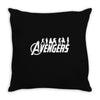 Avengers Silhouette Throw Pillow