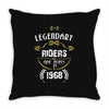 legendary riders are born in 1968 Throw Pillow