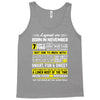 Legends Are Born In November Tank Top