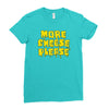 more cheese please Ladies Fitted T-Shirt