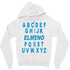 alphabet abc elemno Zipper Hoodie