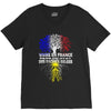 vivre en france des racines belges V-Neck Tee