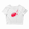 joint smoking brain Crop Top