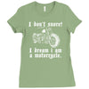 i don`t snore! i dream i am a motorcycle Ladies Fitted T-Shirt