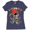 pirate loyal to none Ladies Fitted T-Shirt