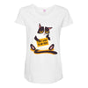 i dont want to job Maternity Scoop Neck T-shirt