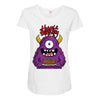 happy birthday monster Maternity Scoop Neck T-shirt