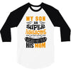 My Son Is Super Awesome His Mom 3/4 Sleeve Shirt