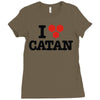 i love board games! Ladies Fitted T-Shirt
