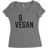 be vegan Women's Triblend Scoop T-shirt
