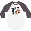 team 10 american flag 3/4 Sleeve Shirt