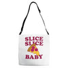 slice slice baby pizza tee Adjustable Strap Totes