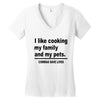 i like cooking Women's V-Neck T-Shirt