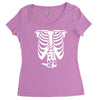 beer belly xray skeleton funny Women's Triblend Scoop T-shirt