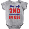 2nd amendment in use Baby Onesie