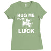 hug me for luck Ladies Fitted T-Shirt