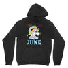 unicorns are born in june cute unicorn Unisex Hoodie