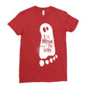 eat drink and be scary Ladies Fitted T-Shirt