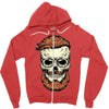 terror skull Zipper Hoodie