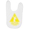 caution shapes being thrown printed Baby Bibs