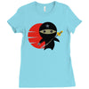 ninja star Ladies Fitted T-Shirt