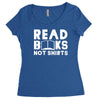 read books not shirts Women's Triblend Scoop T-shirt