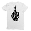 Flipping Someone Off Ladies Fitted T-Shirt