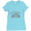 sorry i was watching cops Ladies Fitted T-Shirt