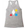 clean bandit shapes geometric Racerback Tank