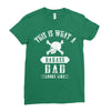 This Is What A Bad Ass Dad Looks Like Ladies Fitted T-Shirt