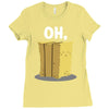 oh hay oh hey girl boy funny pun Ladies Fitted T-Shirt