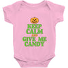 keep calm candy Baby Onesie