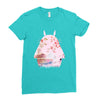 totoro with asian landscape Ladies Fitted T-Shirt