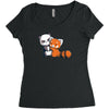 panda hug Women's Triblend Scoop T-shirt
