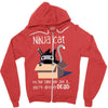 ninja cat Zipper Hoodie