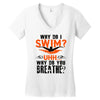 why do i swim why do you breath Women's V-Neck T-Shirt