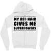 red head hair Zipper Hoodie