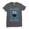 no cookies for santa Ladies Fitted T-Shirt