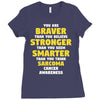 Sarcoma Cancer Awareness Ladies Fitted T-Shirt