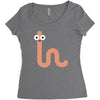 cacing bae senyum Women's Triblend Scoop T-shirt