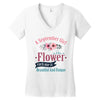 Girl Like A Flowers Women's V-Neck T-Shirt