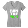 run the trap Women's V-Neck T-Shirt