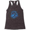 bass clef in blue Racerback Tank