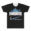 Just Play It Fortnite All Over Men's T-shirt