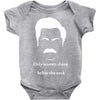 only women shave below the neck Baby Onesie