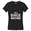 binge watcher Women's V-Neck T-Shirt